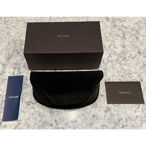 Tom Ford Sunglasses Glasses Box Velvet Case Shell Jumbo New Authentic Summer Fun